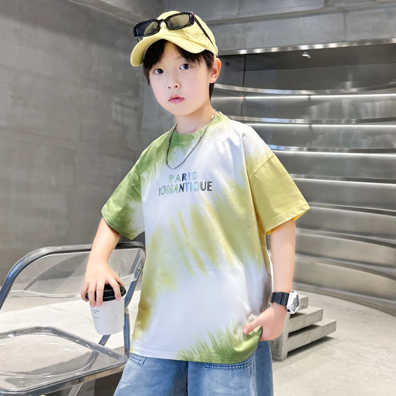 童装男童夏装t恤2025新款男孩夏季短袖儿童夏款休闲上衣中大童潮T