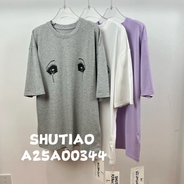 【SHUTIAO】2024秋冬：新款小众设计款T恤A25A00344