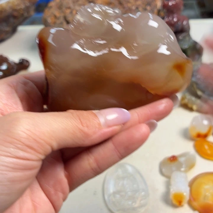 玛瑙/玉髓未镶嵌吊坠(不含链)