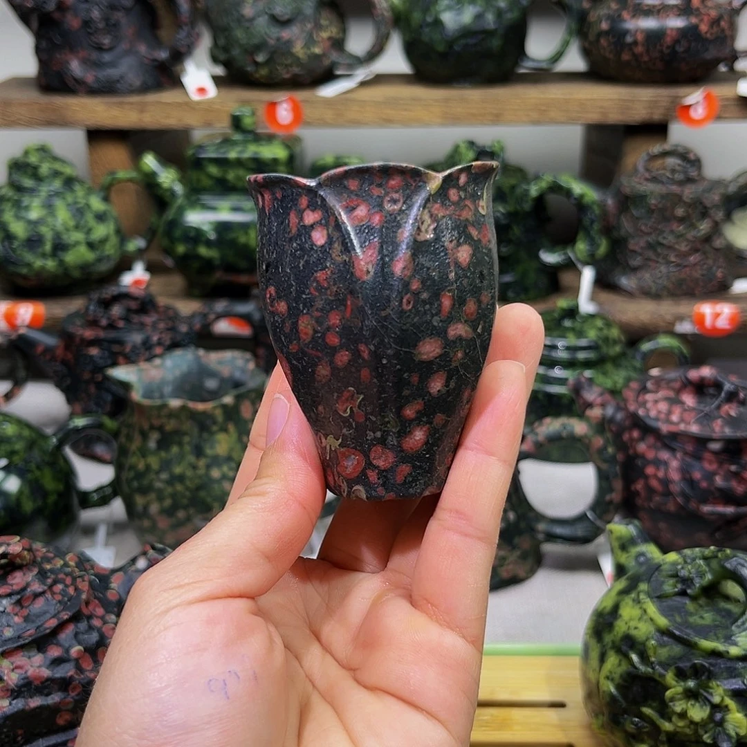 梅花石安山玉精品杯70cc