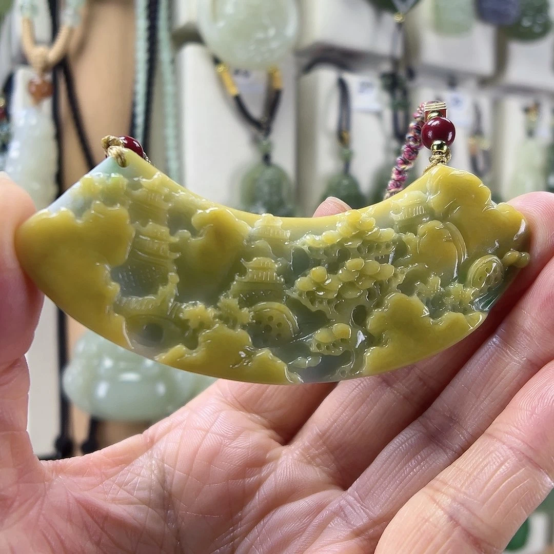 和田玉未镶嵌颈饰