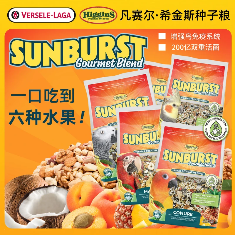 美国进口凡赛尔集团高端系列Higgins希金斯鹦鹉鸟粮饲料种子粮
