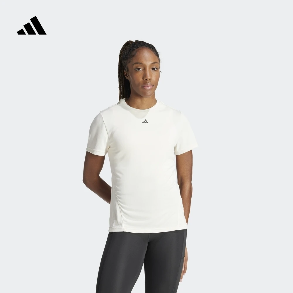 阿迪达斯 HIIT高强度间歇训练运动健身圆领短袖T恤女夏季 IU1124