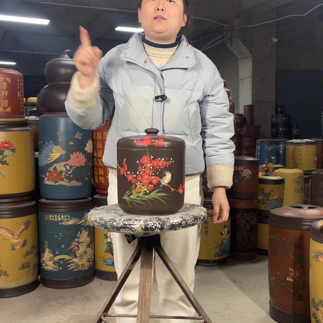 宜兴精品紫砂茶叶罐