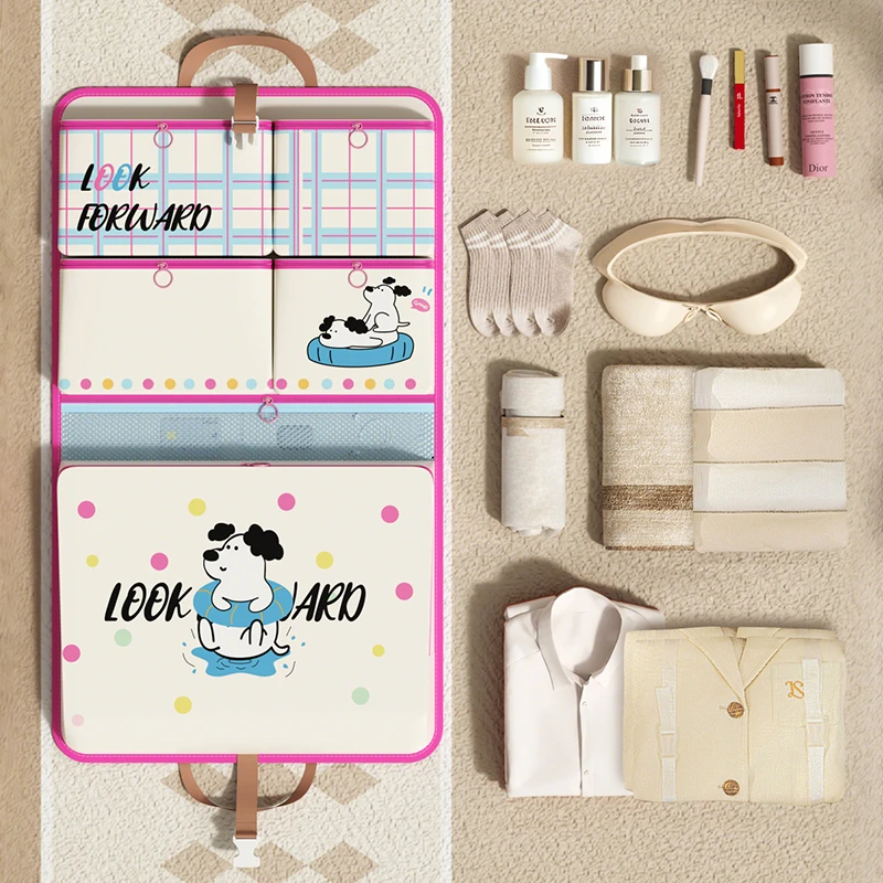 多功能收纳挂袋家用墙挂式杂物储物挂袋出差旅行衣服裤内衣收纳袋