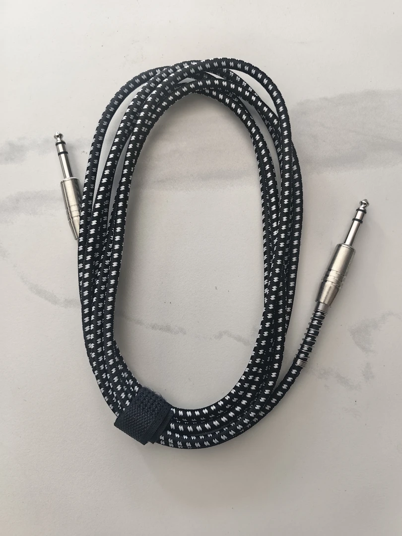 电吹管电吉他电贝司电子乐器专用双声道立体声音频线