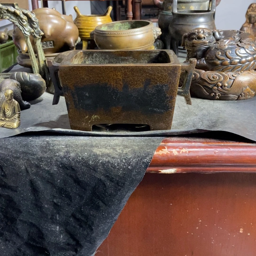 收***藏铜器工艺品摆件香炉摆件