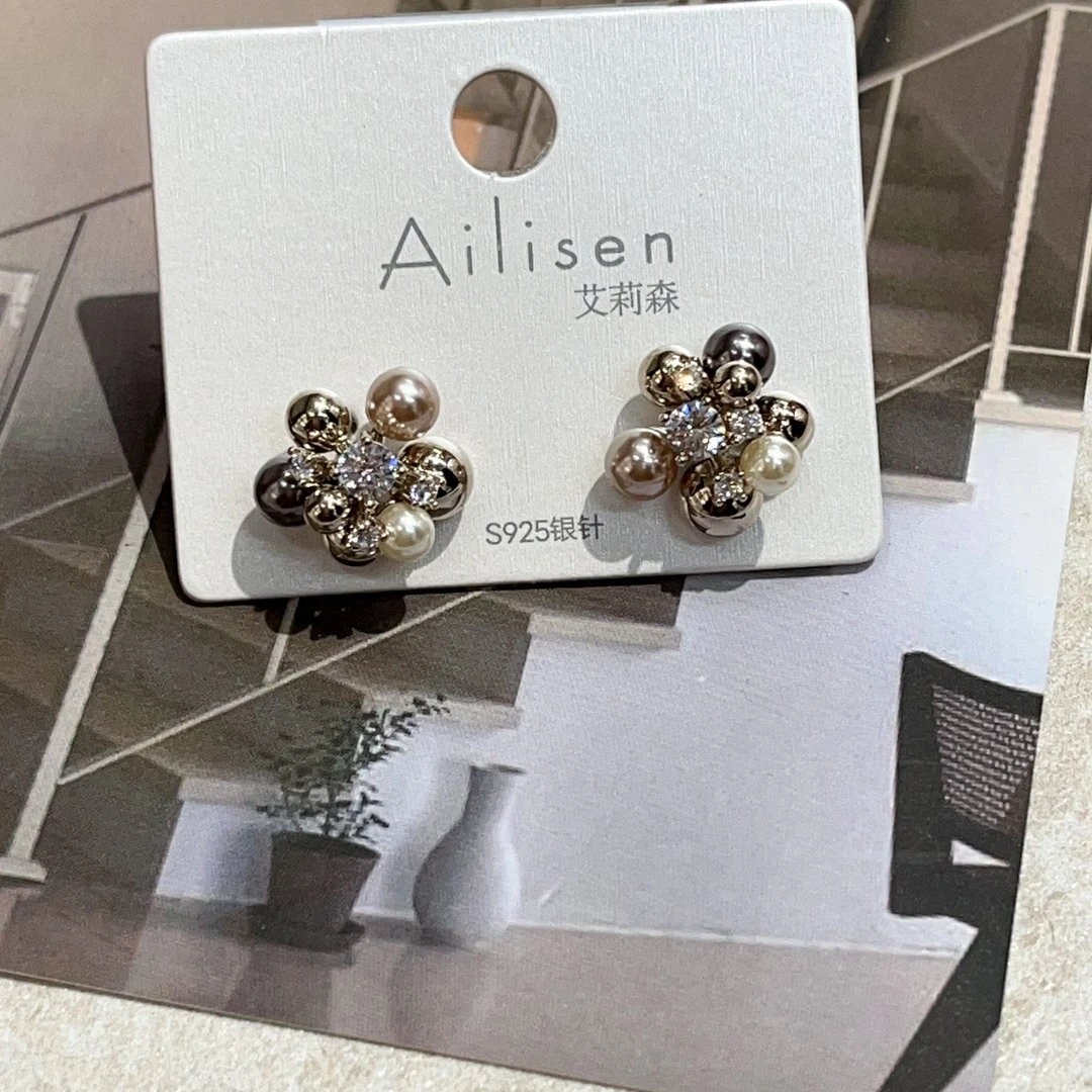 非金属亚克力耳饰 P285轻奢爆米花耳饰