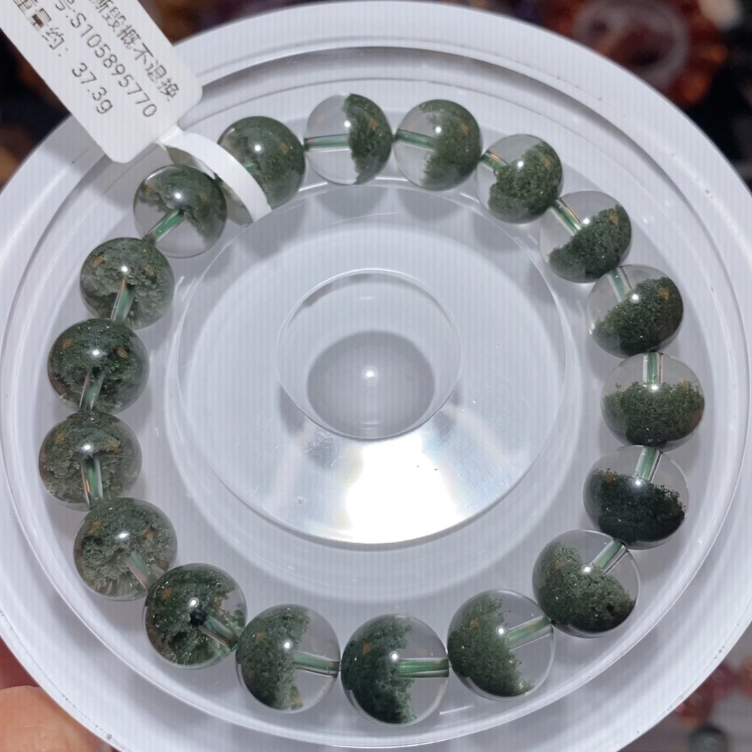 未镶嵌手链水晶F绿幽灵11.5