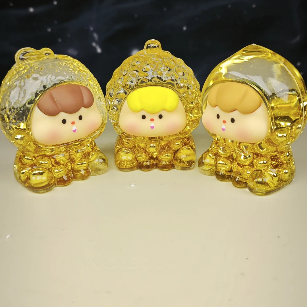 爆闪流沙水果崽崽金豆豆diy创意摆件