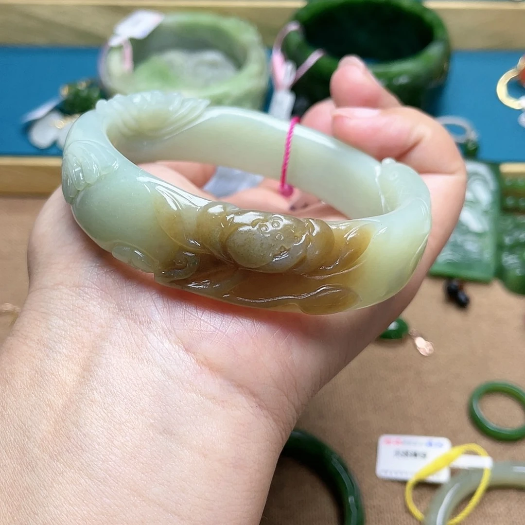 【闪购商品】和田玉手镯65圈口41未镶嵌