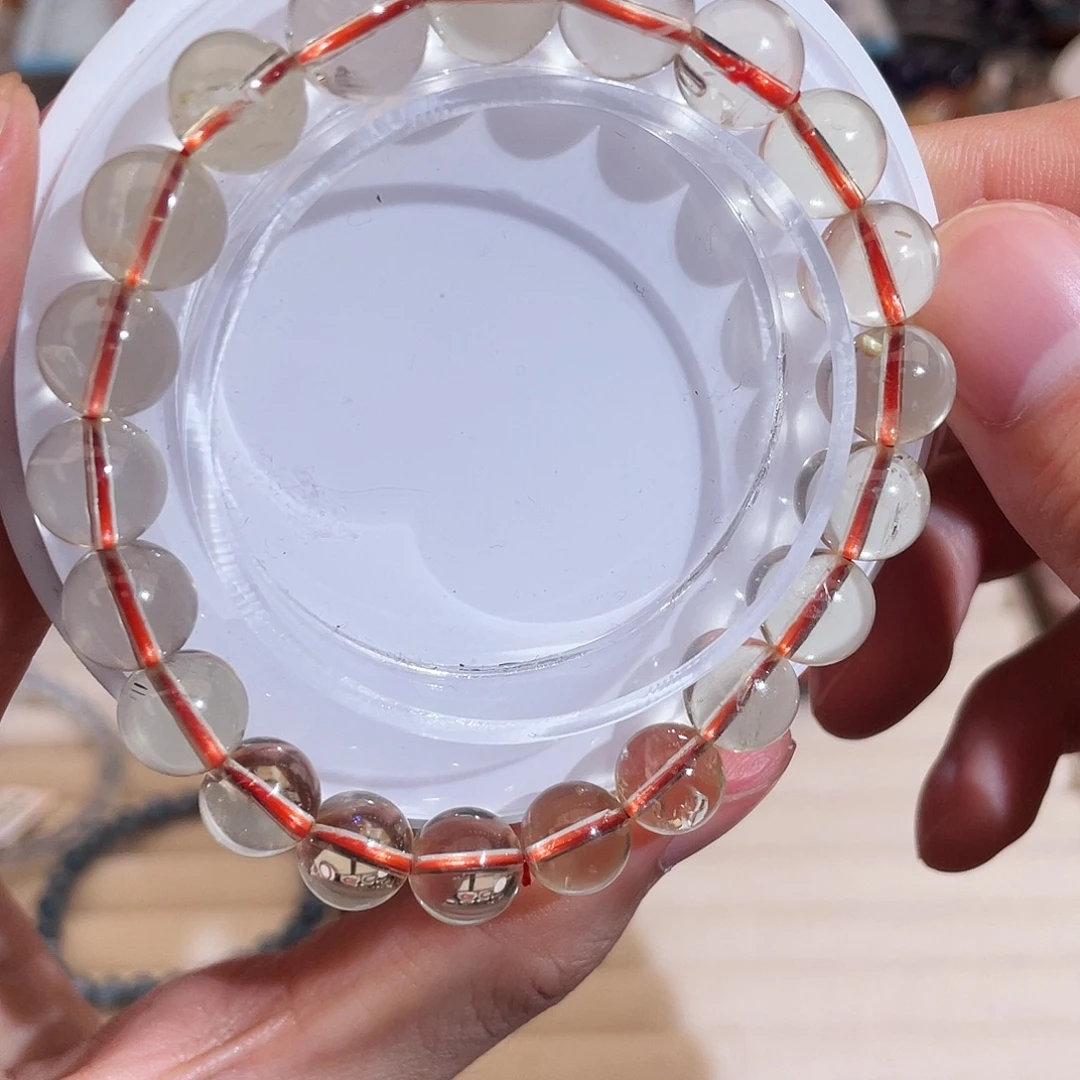 未镶嵌水晶手链近净黄水9.5m