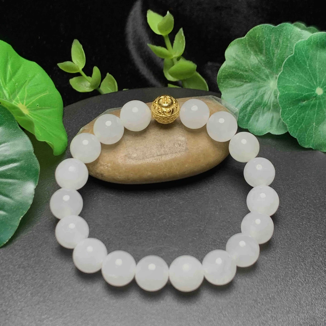 华洋华洋玉器和田玉白玉手链27.75g