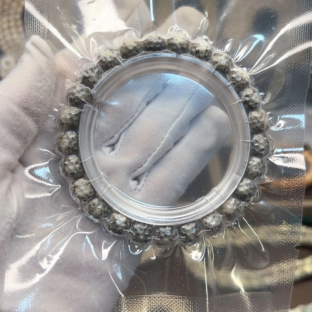 吊坠星月菩提美串石玉绿冰9*8手精工无相月朗星稀玉化小冰糖