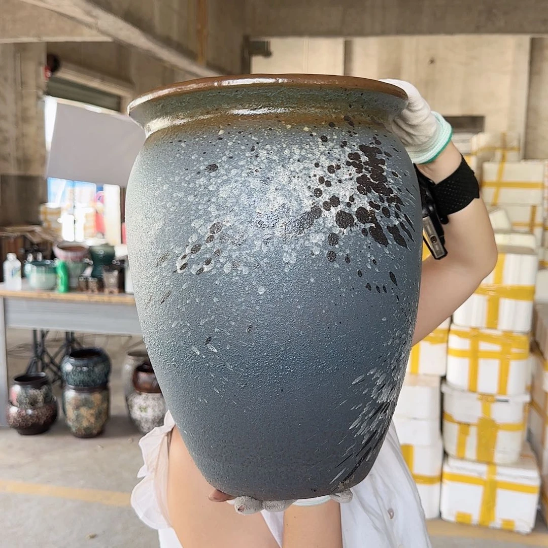 紫砂花盆王嫂花盆直播0803-160高35口25