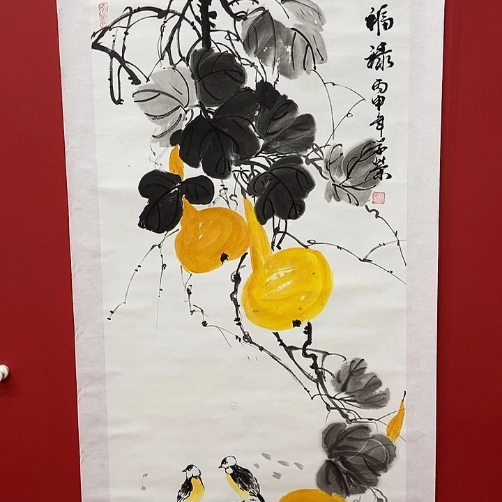 书法李学荣福禄国画