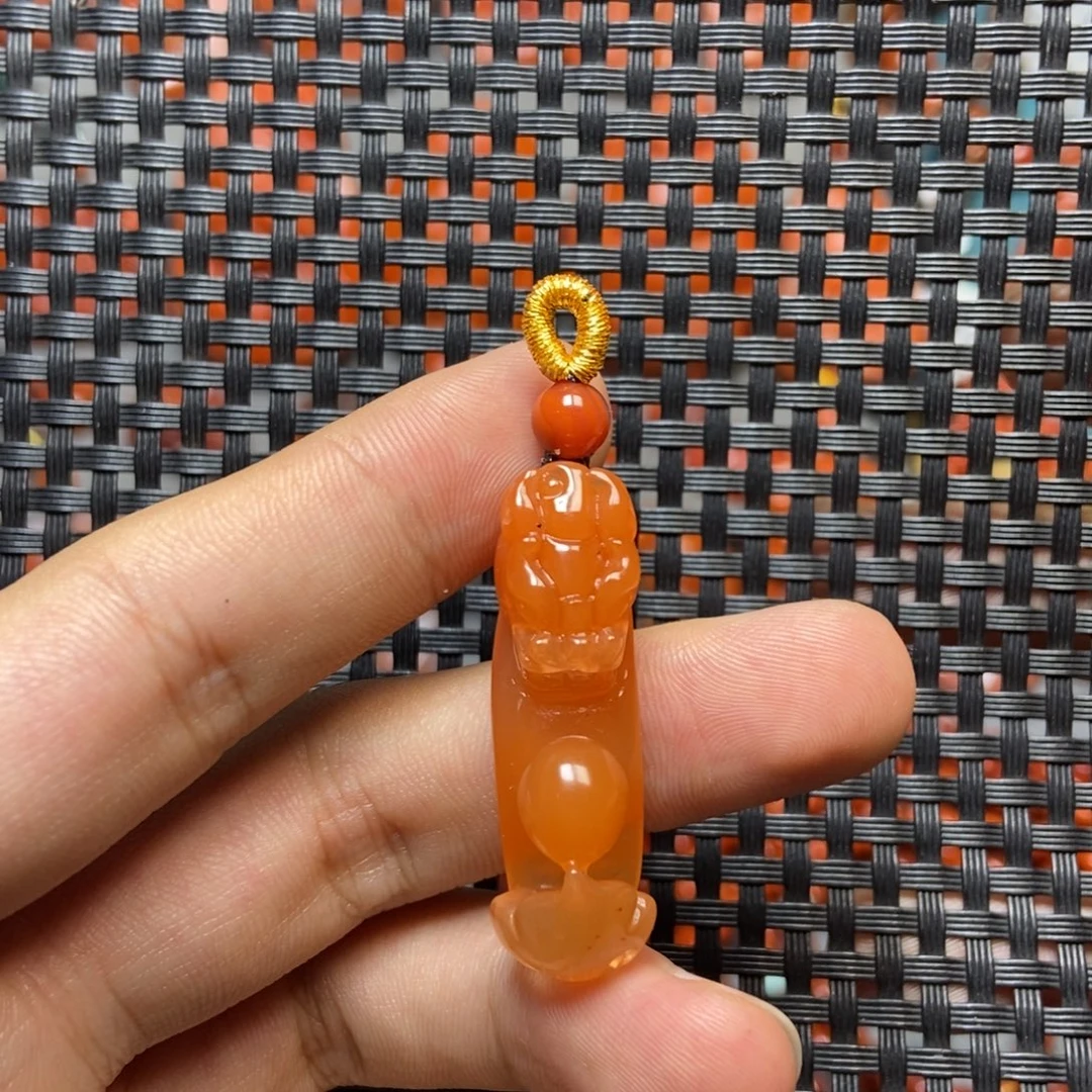 南红玛瑙未镶嵌吊坠(不含链)