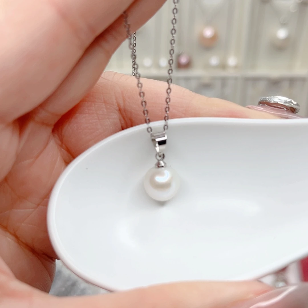 淡水珍珠吊坠(赠链)合金