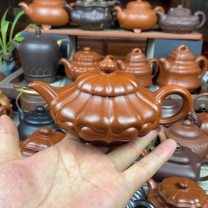 茶壶紫砂合菱220CC原矿赵庄朱泥特价