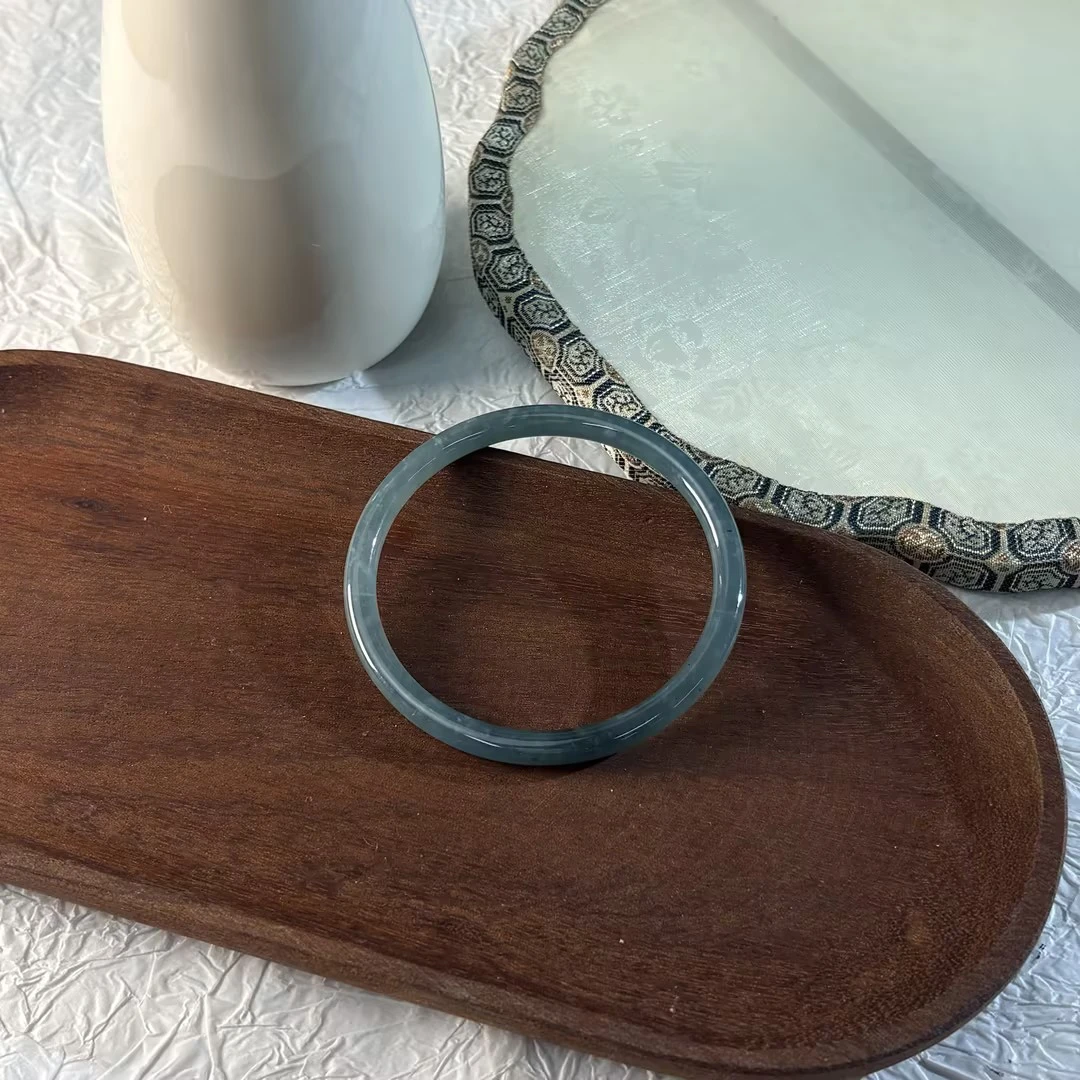 【七七专属】翡翠蓝水叮当镯 多样性发一6*5 (51-63#) KZ0080543