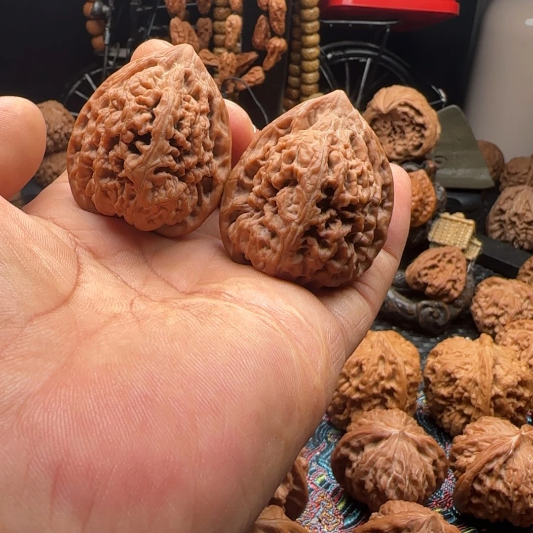 把件文玩核桃全品三角凤凰台40