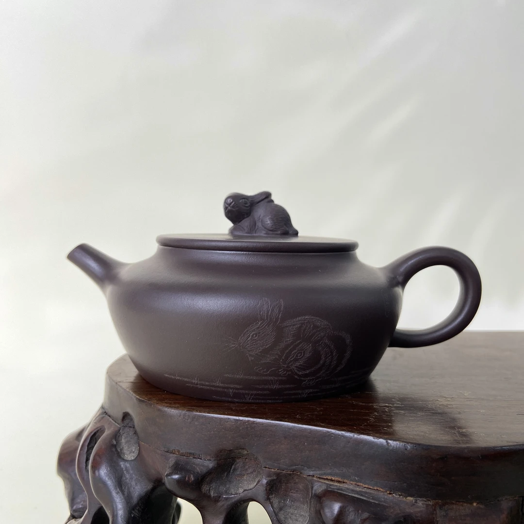 宜兴手工紫砂陶 （实力派2）200cc茶壶GS4205-13
