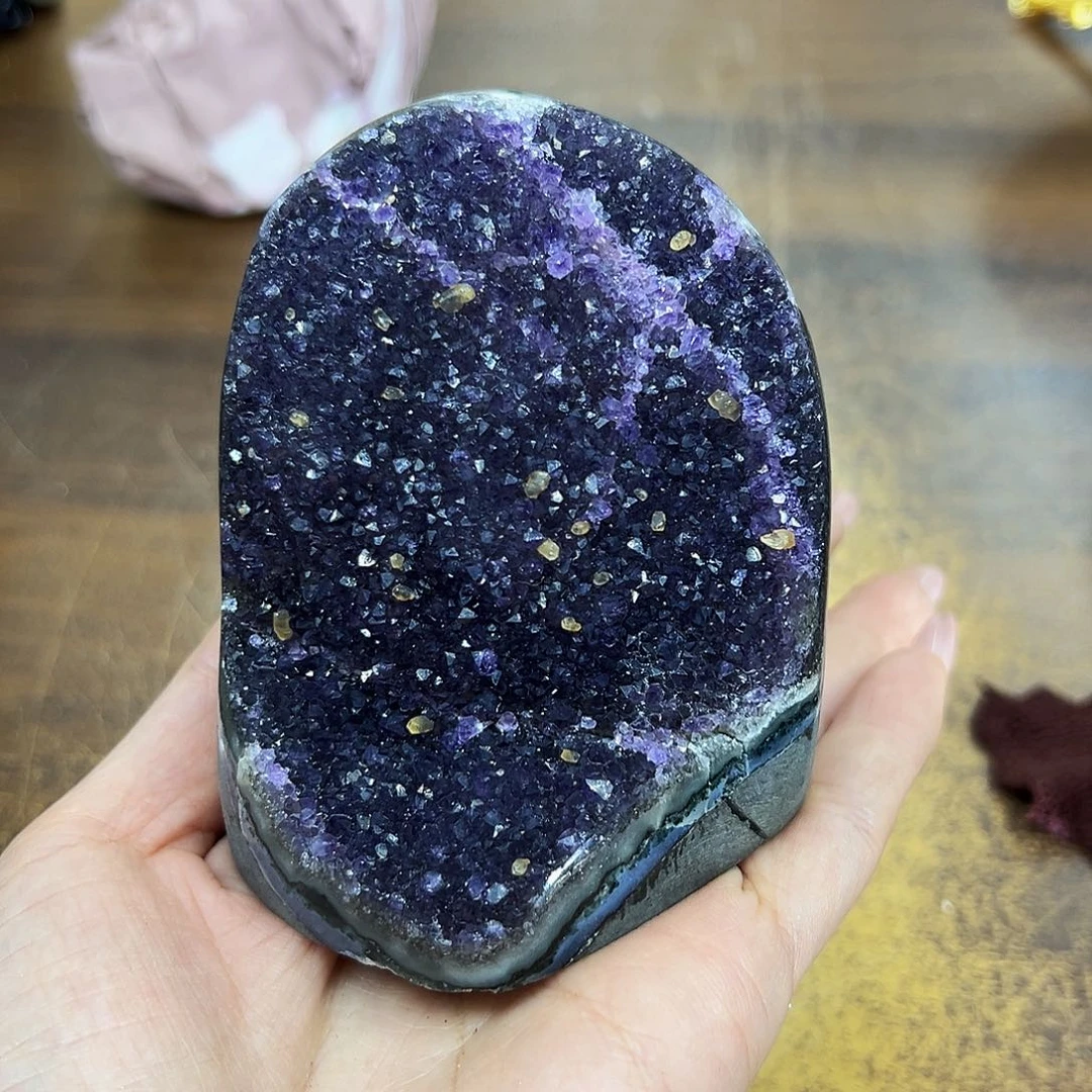 紫晶摆件未镶嵌天然