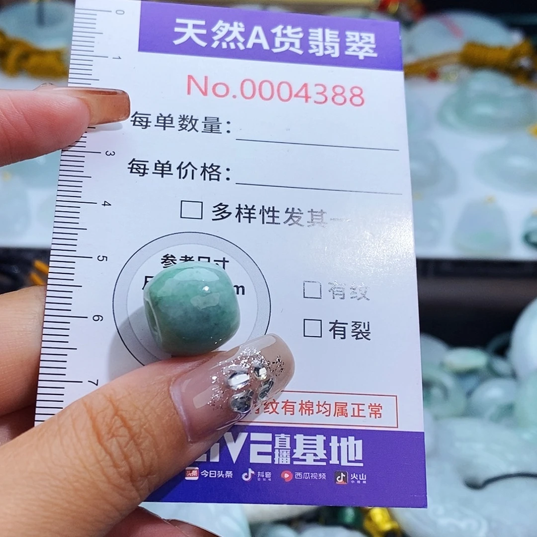 翡翠未镶嵌颈饰4388
