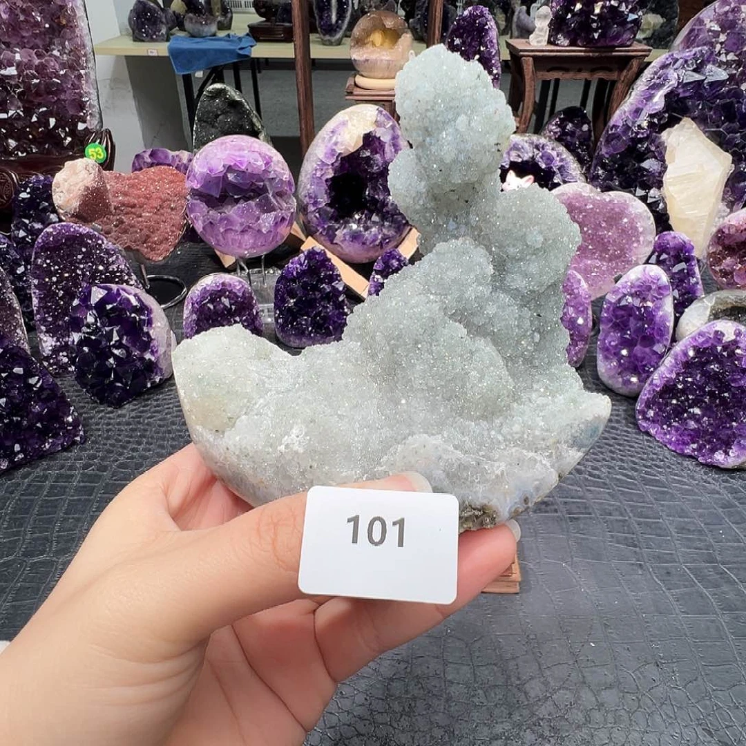 紫晶珠宝半成品未镶嵌