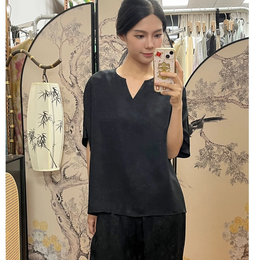 【龟裂纹成衣套装】新中式龟裂纹套装花漾布庄【FD1】