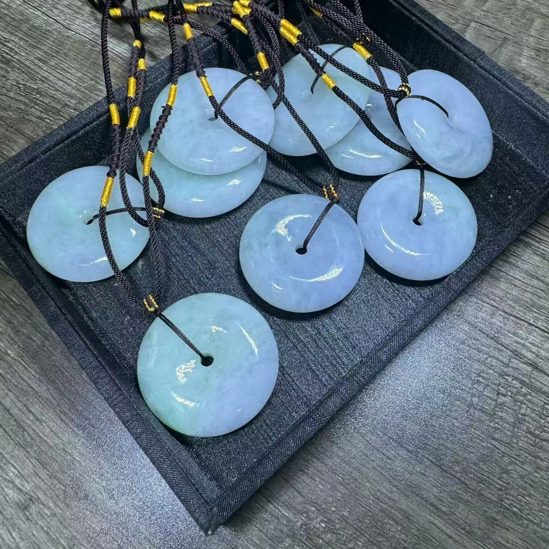 天然A货翡翠平安扣吊坠-f048-多样性发一