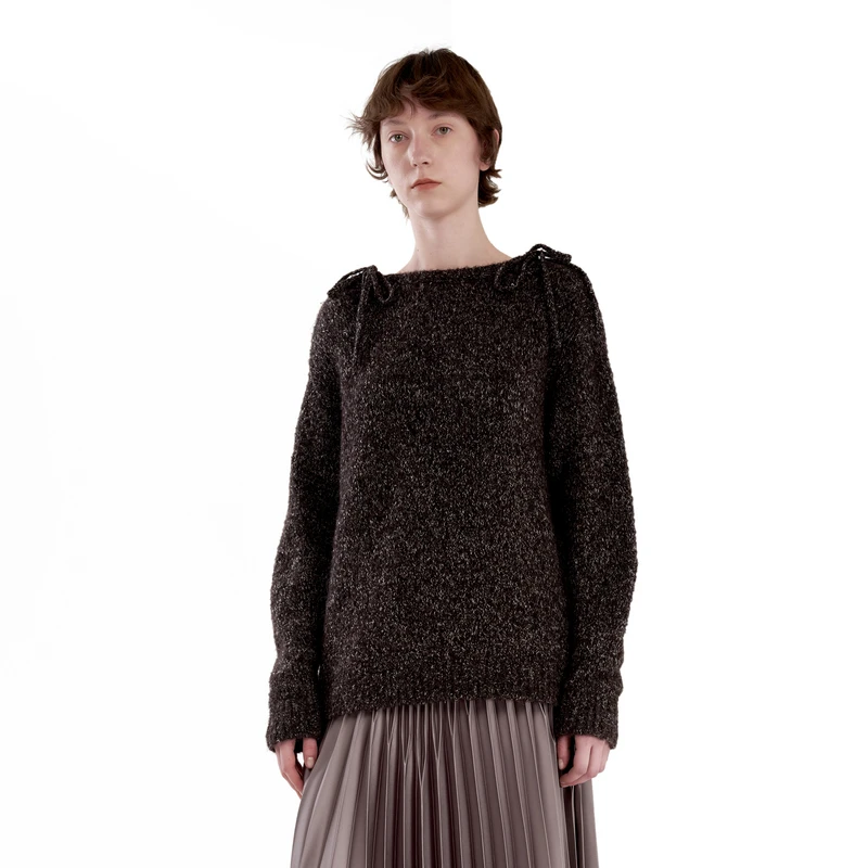 IIIVIVINIKO 2025AW宽松内搭针织套头衫J440120669D