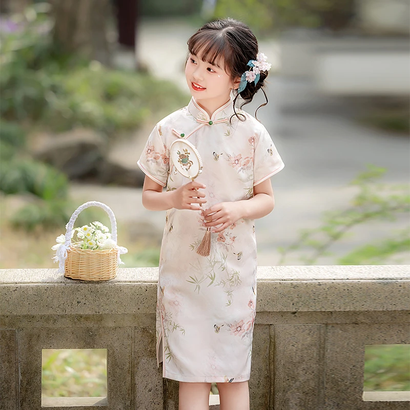 【176】金粉世家女童连衣裙夏2025新款儿童裙子新中式女儿童旗袍