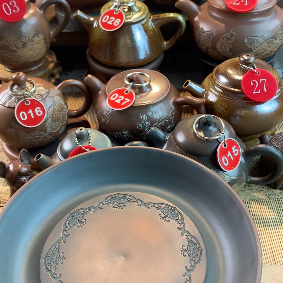 海**星坭兴陶手工壶承