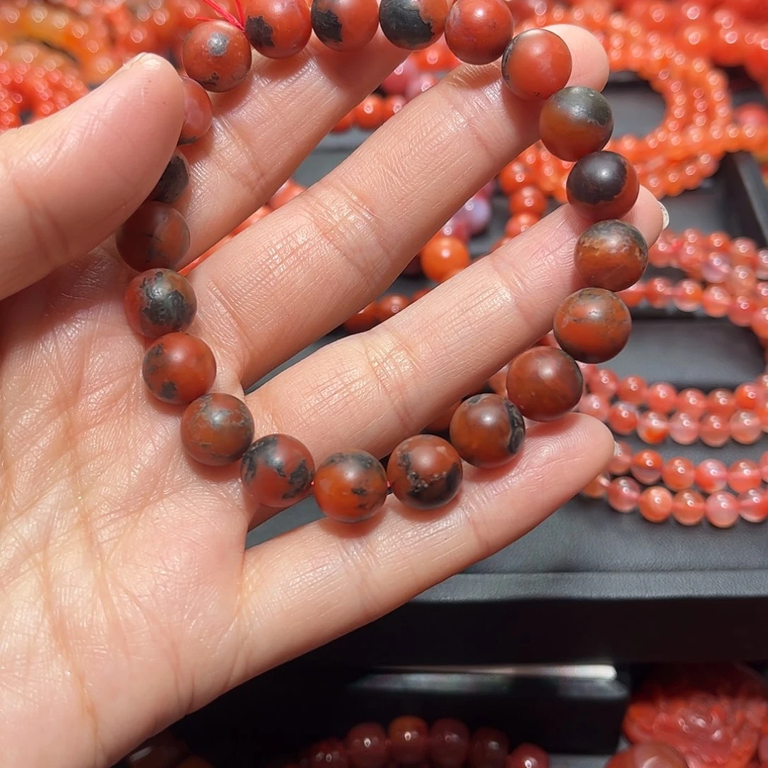 南红玛瑙手链未镶嵌
