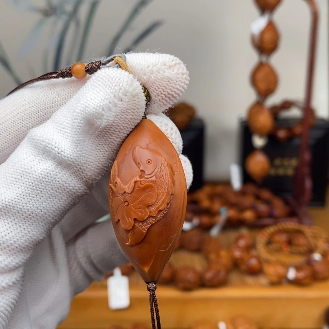 吊坠橄榄核许静健老师年年有余2.1×4,2