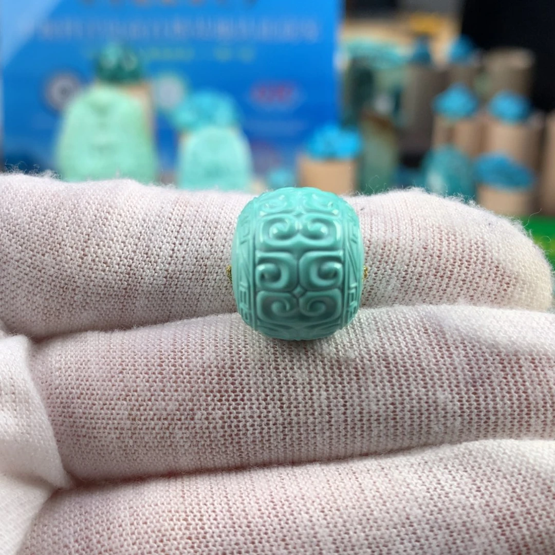 绿松石未镶嵌珠宝奇石15.7mm