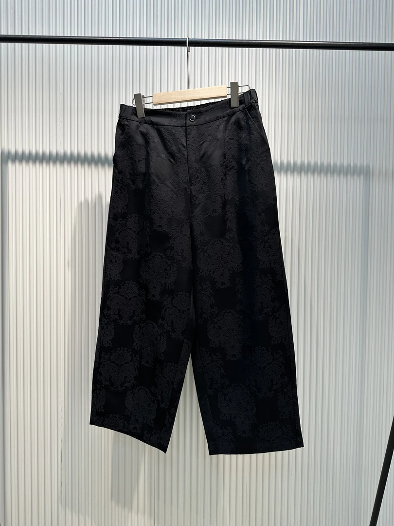 胖人坊/2026春季新款时尚休闲复古提花裤  Fa-01485
