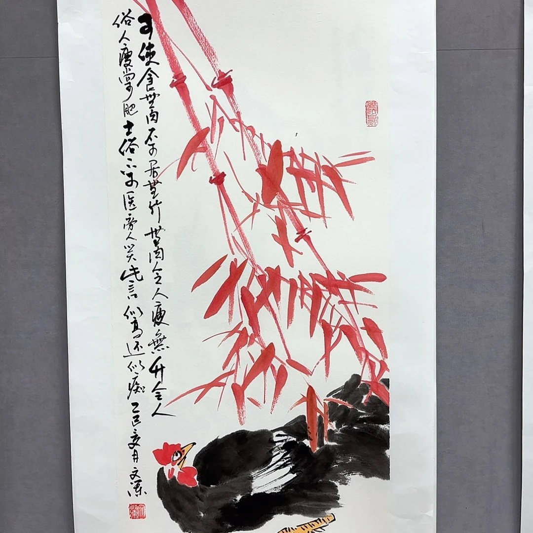 国画艺术家真人手绘