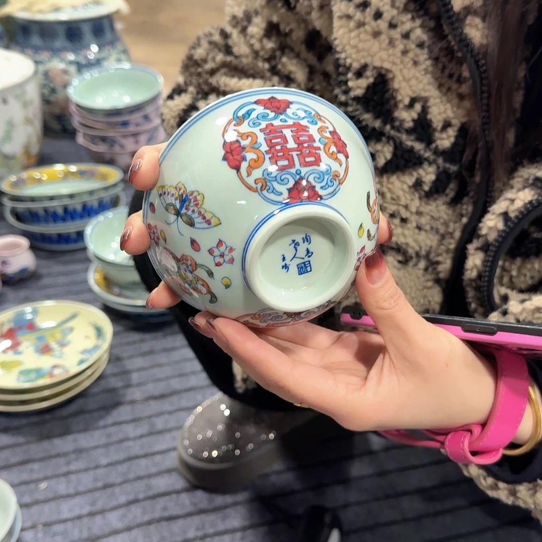 瓷摆件//////景德镇陶瓷瓷器。绿。