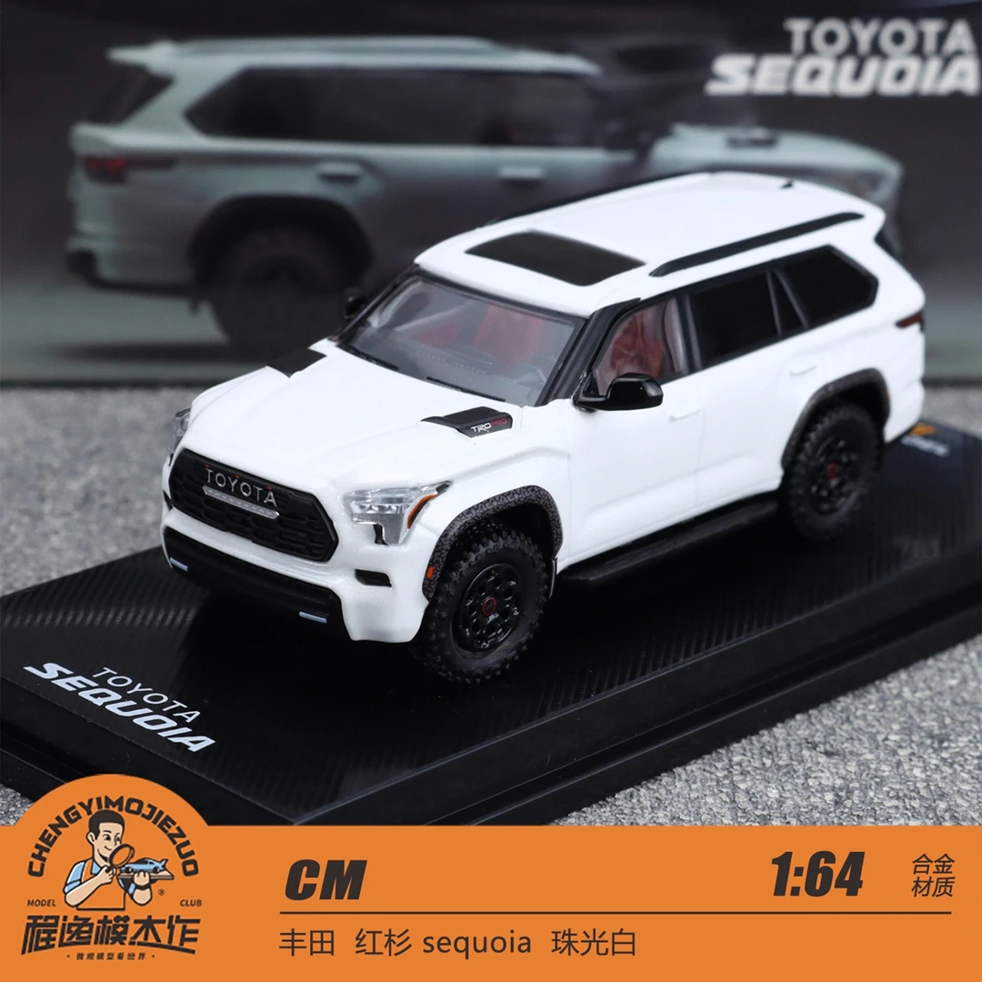 CM 1:64 丰田 红杉 sequoia SUV 珠光白 合金模型