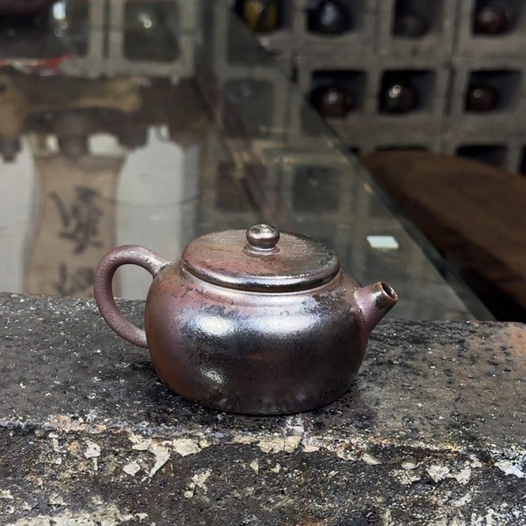 建水紫陶紫泥柴烧茶具