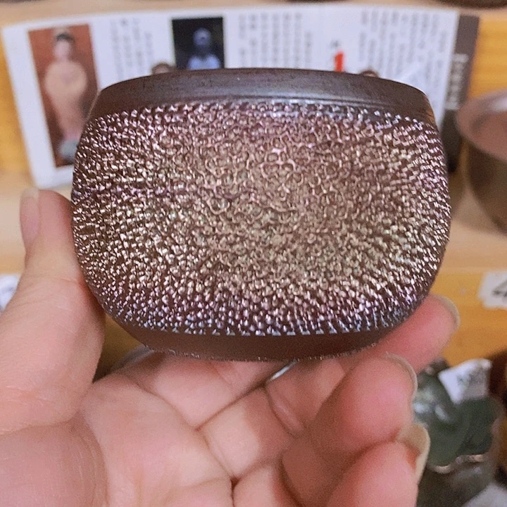 紫砂茶杯约***眼柴烧纯手工258