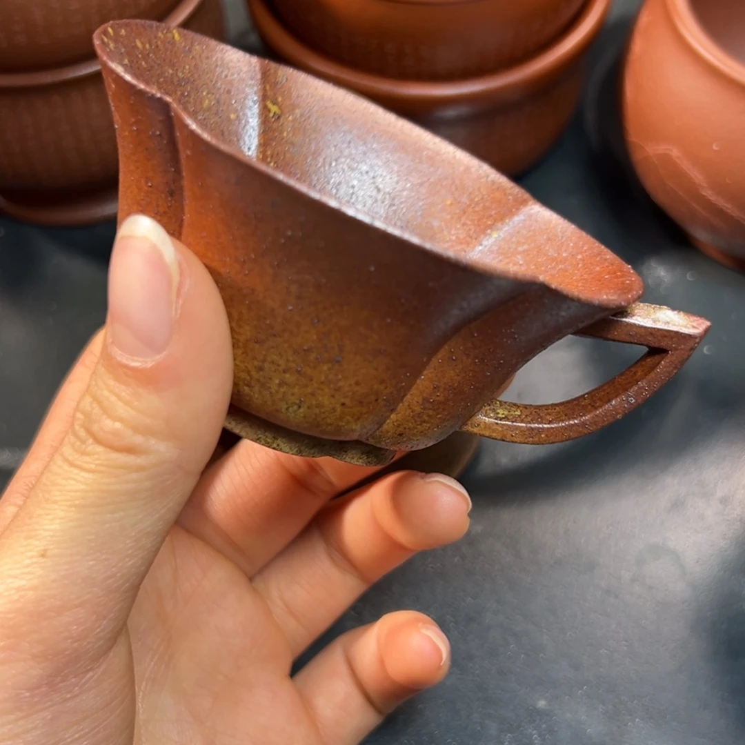 茶杯紫砂柴烧主人杯