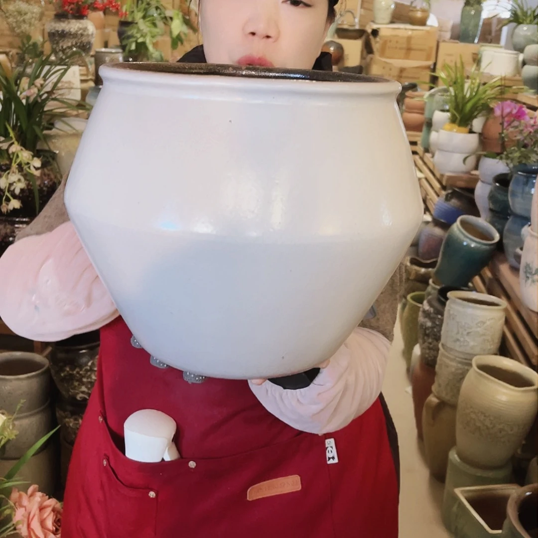 紫砂花盆高度23口径23