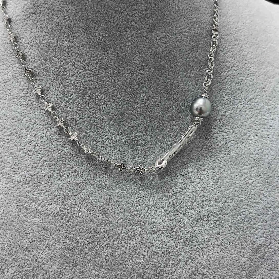 海水珍珠银S925镶嵌颈饰