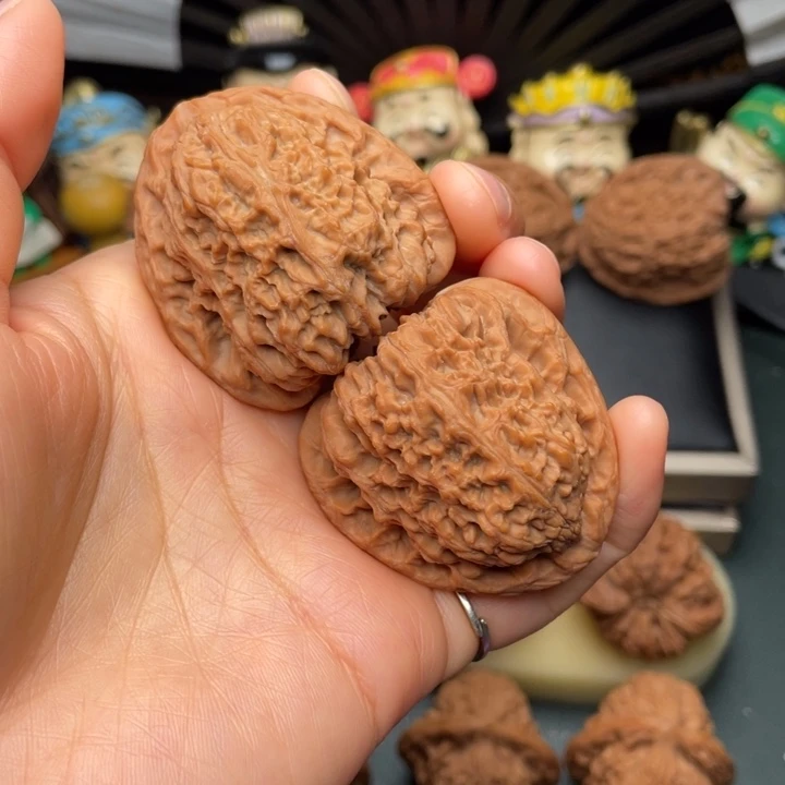 吊坠文玩核桃424043尺三角凹底高炮