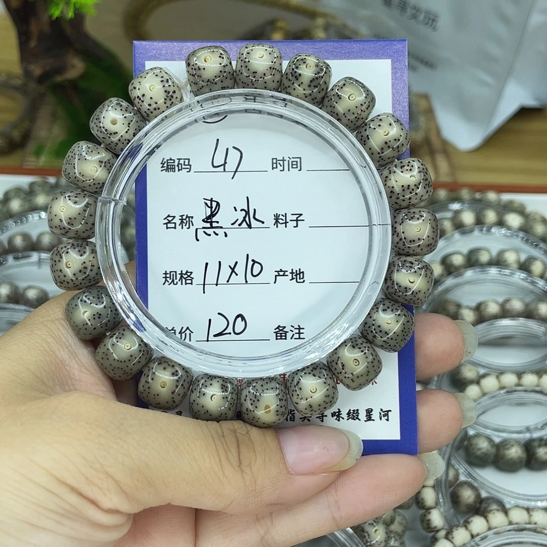 鱼***·吊坠星月菩提L17黑冰11