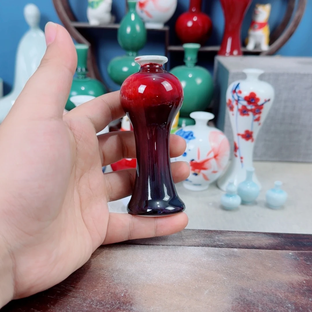 陶瓷手工小花器摆件