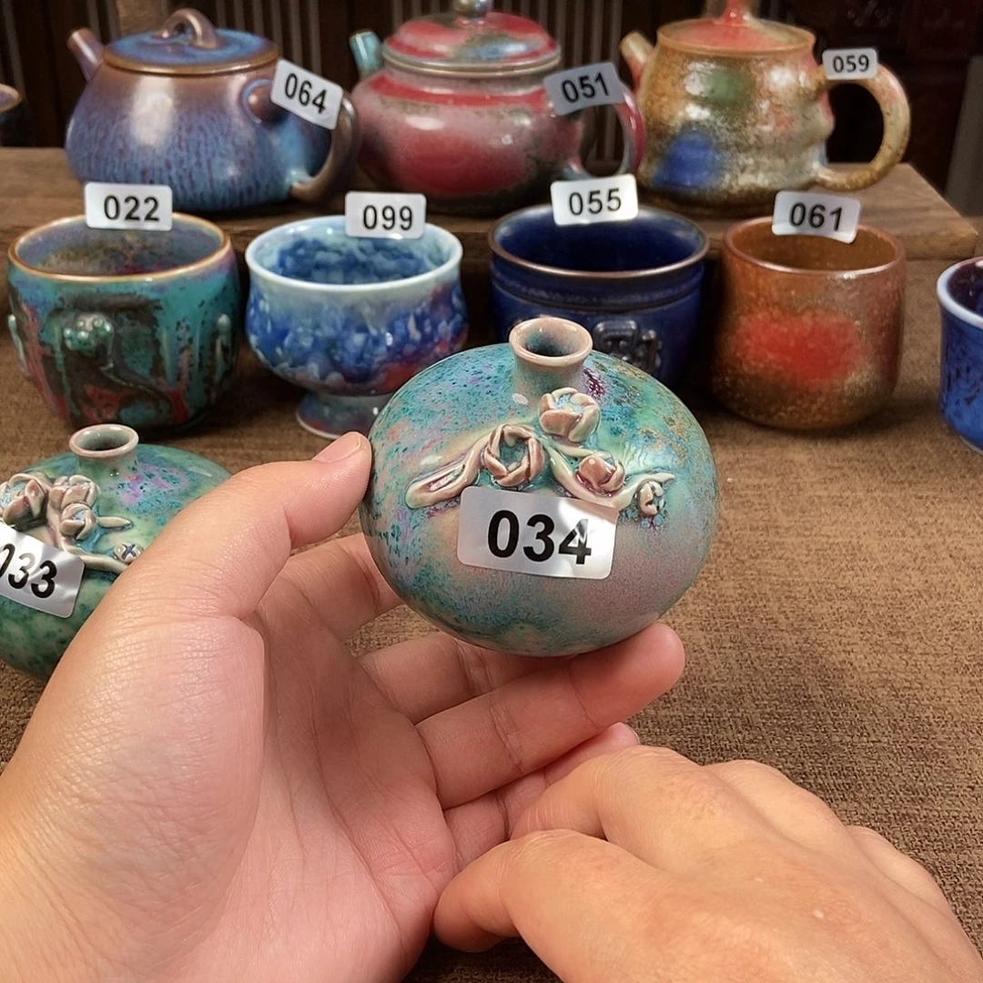 *****瓷片钧瓷茶壶茶具